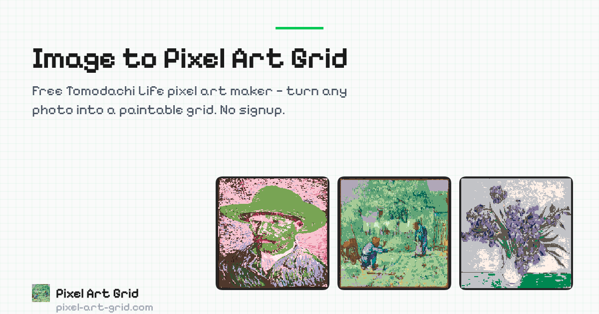 Pixel Art Grid Interface